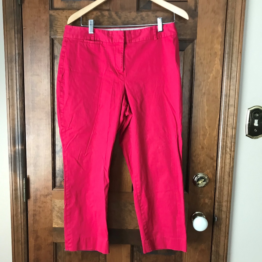 Talbots Pink Ankle Pants Size 10 Curvy